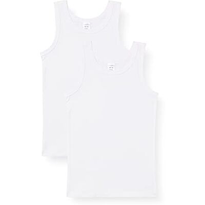 Schiesser Jungen 2 Pack Unterwäsche Unterhemd 95/5 Organic Bio Baumwolle Größe 140 bis 183 Schiesser Jungen 2 Pack Unterwäsche Unterhemd 95/5 Organic Bio Baumwolle Größe 140 bis 183