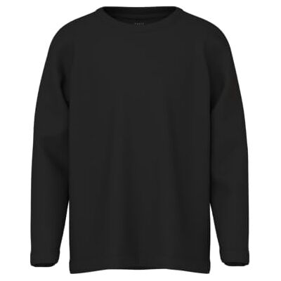 NAME IT Jungen Nkmvobbo Top Noos Langarmshirt, Schwarz, 122-128 EU NAME IT Jungen Nkmvobbo Top Noos Langarmshirt, Schwarz, 122-128 EU