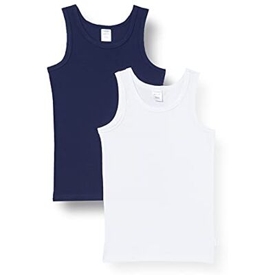 Schiesser Jungen 2 Pack Unterhemd Ohne Arm 95/5 Organic Bio Baumwolle Größe 92 Bis 140 Unterwäsche, Sortiert 1_173444, 128 EU Schiesser Jungen 2 Pack Unterhemd Ohne Arm 95/5 Organic Bio Baumwolle Größe 92 Bis 140 Unterwäsche, Sortiert 1_173444, 128 EU