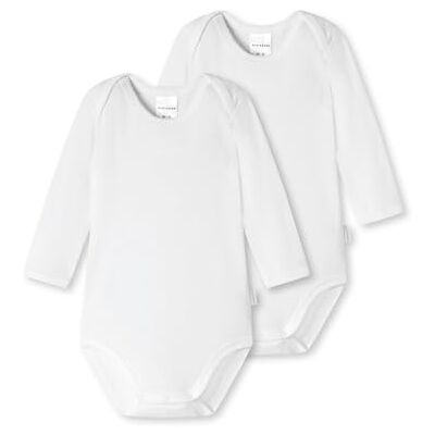Schiesser Unisex 2 Pack Wickelbody Mit Knöpfen 100% Organic Bio Baumwolle Größe 56 Bis 104 Baby- Und Kleinkind Unterwäsche-Satz, Weiss_173474, 98 EU Schiesser Unisex 2 Pack Wickelbody Mit Knöpfen 100% Organic Bio Baumwolle Größe 56 Bis 104 Baby- Und Kleinkind Unterwäsche-Satz, Weiss_173474, 98 EU