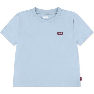 Levi's Jungen Blau T-Shirt Mit Batwing-Logo Auf Der Brust Levi's Jungen Blau T-Shirt Mit Batwing-Logo Auf Der Brust