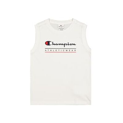 Champion Jungen Legacy Boy Graphic Sleeveless Crewneck T-Shirt with Large Logo Tanktop, White (WW001), Champion Jungen Legacy Boy Graphic Sleeveless Crewneck T-Shirt with Large Logo Tanktop, White (WW001),