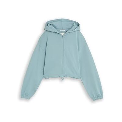 TOM TAILOR Mädchen Kinder Cropped Basic Sweatjacke TOM TAILOR Mädchen Kinder Cropped Basic Sweatjacke