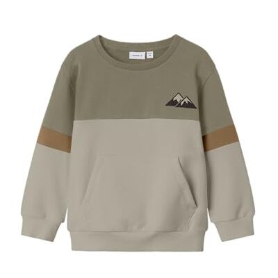 NAME IT Jungen Nmmodie Ls Nreg Sweat Bru Box, Mermaid, 104 NAME IT Jungen Nmmodie Ls Nreg Sweat Bru Box, Mermaid, 104