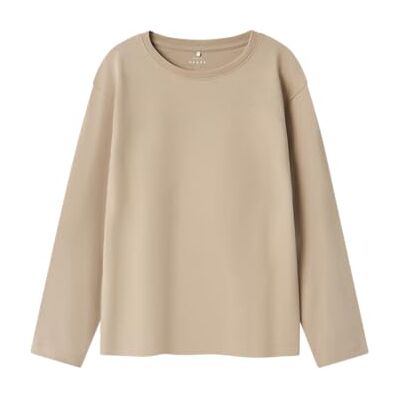 NAME IT Jungen Nkmvobbo Top Noos Langarmshirt, Pure Cashmere, 158-164 EU NAME IT Jungen Nkmvobbo Top Noos Langarmshirt, Pure Cashmere, 158-164 EU