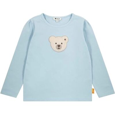 Steiff T-Shirt Langarm EU Größe 122 Cashmere Blue, Langarm-Sweatshirt, Longsleeve für Kinder, Pullover langärmelig, Babyoberteil, ideales Basic Shirt, bequem und weich, waschmaschinenfest Steiff T-Shirt Langarm EU Größe 122 Cashmere Blue, Langarm-Sweatshirt, Longsleeve für Kinder, Pullover langärmelig, Babyoberteil, ideales Basic Shirt, bequem und weich, waschmaschinenfest