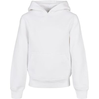 Build Your Brand Unisex Kinder Organic Basic Kids Hoody Kapuzenpullover, White, 158-164 Build Your Brand Unisex Kinder Organic Basic Kids Hoody Kapuzenpullover, White, 158-164