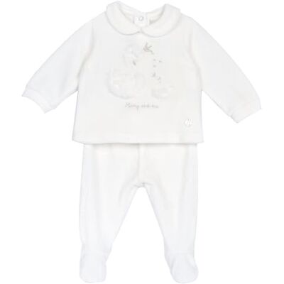 Chicco , Babyset Mit T-Shirt Und Leggings, Aus Weichem Nicki, Babykleidung Für 0-24 Monate, Designed in Italy Chicco , Babyset Mit T-Shirt Und Leggings, Aus Weichem Nicki, Babykleidung Für 0-24 Monate, Designed in Italy