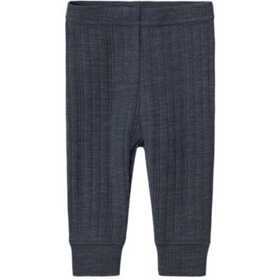 NAME IT Baby Jungen Nbmwang Wool Needle Longjohn Solid Noos Schlafanzughosen, Blau, 68 EU NAME IT Baby Jungen Nbmwang Wool Needle Longjohn Solid Noos Schlafanzughosen, Blau, 68 EU