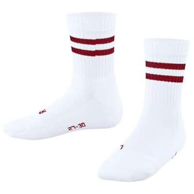 FALKE Unisex kinder Socken Dynamic K So Baumwolle gemustert 1 Paar, Weiß White 2008, 27-30 FALKE Unisex kinder Socken Dynamic K So Baumwolle gemustert 1 Paar, Weiß White 2008, 27-30