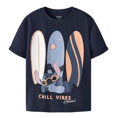 NAME IT Jungen Nkmact Stitch Ss Nreg Top Box Wdi, Navy Blazer, 116 NAME IT Jungen Nkmact Stitch Ss Nreg Top Box Wdi, Navy Blazer, 116