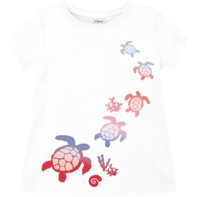 s.Oliver Junior Mädchen Shirt 2179348 0100 weiß 128/134 s.Oliver Junior Mädchen Shirt 2179348 0100 weiß 128/134