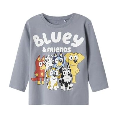 NAME IT Jungen Nmmalex Bluey Ls Nreg Top Noos Sky, Tradewinds, 104 NAME IT Jungen Nmmalex Bluey Ls Nreg Top Noos Sky, Tradewinds, 104
