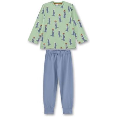 Sanetta Jungen-Schlafanzug lang grün Hochwertiger und bequemer Schlafanzug aus Baumwolle für Jungen. Pyjamaset für Jungen 116 Sanetta Jungen-Schlafanzug lang grün Hochwertiger und bequemer Schlafanzug aus Baumwolle für Jungen. Pyjamaset für Jungen 116
