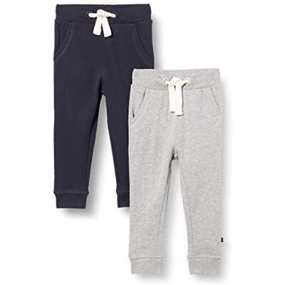 MAGIC KIDS WEAR Jogginghose Kinder und Babies aus Baumwolle, 2er Pack Dark Navy/Grau (778), 116 MAGIC KIDS WEAR Jogginghose Kinder und Babies aus Baumwolle, 2er Pack Dark Navy/Grau (778), 116
