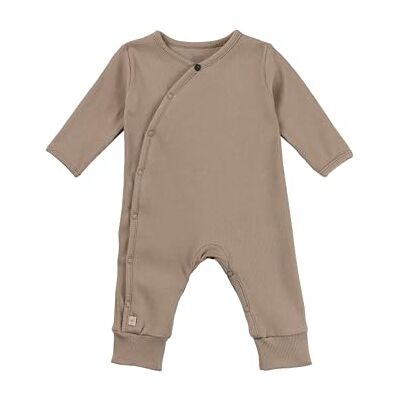 Sterntaler Playsuit Rippjersey Unisex Baby Einteiler in Wickeloptik Langarm Overall seitlich und im Schritt zum Knöpfen Neugeborenen Strampler Sand, Größe 44 Sterntaler Playsuit Rippjersey Unisex Baby Einteiler in Wickeloptik Langarm Overall seitlich und im Schritt zum Knöpfen Neugeborenen Strampler Sand, Größe 44