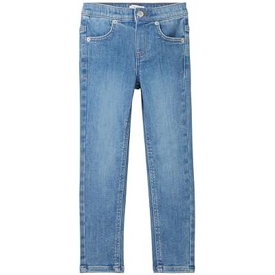 TOM TAILOR Mädchen Kinder Basic Treggings Skinny Jeans, 10119 Used Mid Stone Blue Denim, 122 TOM TAILOR Mädchen Kinder Basic Treggings Skinny Jeans, 10119 Used Mid Stone Blue Denim, 122