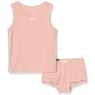MINYMO Mädchen sehr angenehme Unterwäsche Set aus Bambus-Viskose, Rosa (Misty Rose 524),152 (Herstellergröße:152) MINYMO Mädchen sehr angenehme Unterwäsche Set aus Bambus-Viskose, Rosa (Misty Rose 524),152 (Herstellergröße:152)