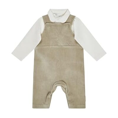 Sterntaler Latzhose mit Langarmshirt – Jungen – Baby – Nicki in Kordoptik mit Hund Lucky Stickerei und Bubikragen – steingrau, Größe 68 Sterntaler Latzhose mit Langarmshirt – Jungen – Baby – Nicki in Kordoptik mit Hund Lucky Stickerei und Bubikragen – steingrau, Größe 68