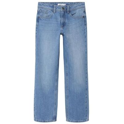 NAME IT Jungen Boy Fit Nkmryan Straight Jeans 5950-Dm Noos, Light Blue Denim, 128 EU NAME IT Jungen Boy Fit Nkmryan Straight Jeans 5950-Dm Noos, Light Blue Denim, 128 EU