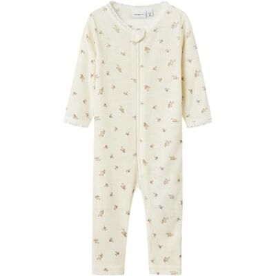 NAME IT Damen Girl Schlafanzug Merinowoll Nbfwang Wool Needle Nightsuit Noos, Snow White 1, 50 EU NAME IT Damen Girl Schlafanzug Merinowoll Nbfwang Wool Needle Nightsuit Noos, Snow White 1, 50 EU