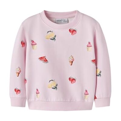 NAME IT Mädchen Nmfjovina Ls Nreg Sweat Unb Box, Cradle Pink, 104 cm NAME IT Mädchen Nmfjovina Ls Nreg Sweat Unb Box, Cradle Pink, 104 cm