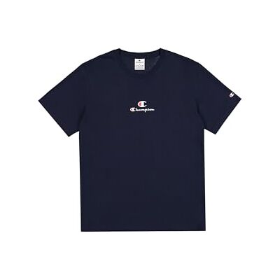 Champion Jungen Legacy Boy-Graphic Crewneck with Large Logo T-Shirt, Blau (Bs501), 13-14 Jahre Champion Jungen Legacy Boy-Graphic Crewneck with Large Logo T-Shirt, Blau (Bs501), 13-14 Jahre