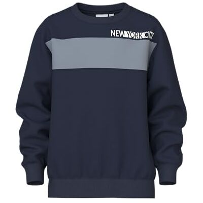 NAME IT Jungen Nkmvance Ls Nreg Sweat Bru Sweatshirt, Navy Blazer, 116 NAME IT Jungen Nkmvance Ls Nreg Sweat Bru Sweatshirt, Navy Blazer, 116