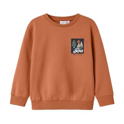 NAME IT Jungen Nmmoran Ls Nreg Sweat Bru Box, Autumn Leaf, 104 NAME IT Jungen Nmmoran Ls Nreg Sweat Bru Box, Autumn Leaf, 104