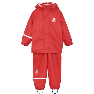 Celavi Unisex Basic Rainwear Set-solid PU Regenjacke, Baked Apple, 110 Celavi Unisex Basic Rainwear Set-solid PU Regenjacke, Baked Apple, 110