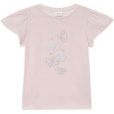 s.Oliver Junior Mädchen T-Shirt 2175953 Lilac/PINK 128/134 s.Oliver Junior Mädchen T-Shirt 2175953 Lilac/PINK 128/134