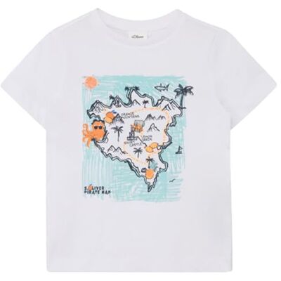 s.Oliver Junior Jungen Shirt 2177390 0100 weiß 104/110 s.Oliver Junior Jungen Shirt 2177390 0100 weiß 104/110