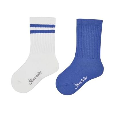 Sterntaler Socken Doppelpack Coolmax Rippe Baby und Kindersocken klassische Rippstruktur Sport Socke klimaregulierend optimale Passform 2er Pack Unisex Strümpfe kobaltblau, Größe 34 Sterntaler Socken Doppelpack Coolmax Rippe Baby und Kindersocken klassische Rippstruktur Sport Socke klimaregulierend optimale Passform 2er Pack Unisex Strümpfe kobaltblau, Größe 34