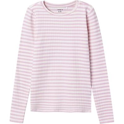 NAME IT Mädchen Nkfsuraja XSL Top Noos Langarmshirt, Parfait Pink/Pattern:Stripe, 158-164 EU NAME IT Mädchen Nkfsuraja XSL Top Noos Langarmshirt, Parfait Pink/Pattern:Stripe, 158-164 EU