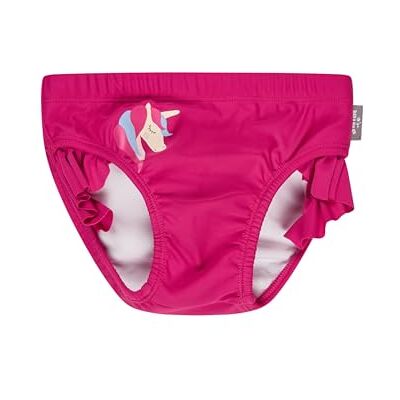 Sterntaler Badehose Einhorn – Baby- & Kinderschwimmhose aus Bademodenstoff mit Elasthan, Einhorn-Print, Volants, Kordelzug am Innenbund und UV-Schutz 50+ – Purpur, Größe 116 Sterntaler Badehose Einhorn – Baby- & Kinderschwimmhose aus Bademodenstoff mit Elasthan, Einhorn-Print, Volants, Kordelzug am Innenbund und UV-Schutz 50+ – Purpur, Größe 116