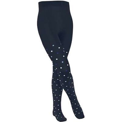 FALKE Unisex Kinder Strumpfhose Multidot K Ti Baumwolle dick gemustert 1 Stück, Blau Space Blue 6116, 122-128 FALKE Unisex Kinder Strumpfhose Multidot K Ti Baumwolle dick gemustert 1 Stück, Blau Space Blue 6116, 122-128