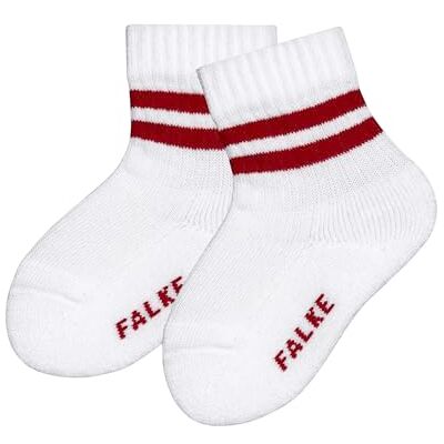 FALKE Unisex Baby Socken Baby Dynamic B So Baumwolle gemustert 1 Paar, Weiß White 2008, 80-92 FALKE Unisex Baby Socken Baby Dynamic B So Baumwolle gemustert 1 Paar, Weiß White 2008, 80-92