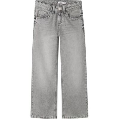 NAME IT Mädchen Girl Fit Nkfrose Wide Jeans 5529-Be Noos, Light Grey Denim, 170 EU NAME IT Mädchen Girl Fit Nkfrose Wide Jeans 5529-Be Noos, Light Grey Denim, 170 EU