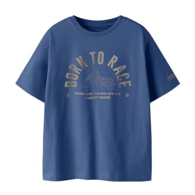 NAME IT Jungen Nkmboone Ss Nreg Top Box, Delft, 134/140 cm NAME IT Jungen Nkmboone Ss Nreg Top Box, Delft, 134/140 cm