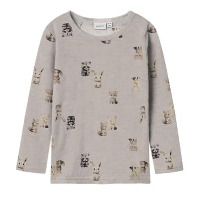 NAME IT Nmmwang Wool Rib Ls Top AOP NAME IT Nmmwang Wool Rib Ls Top AOP