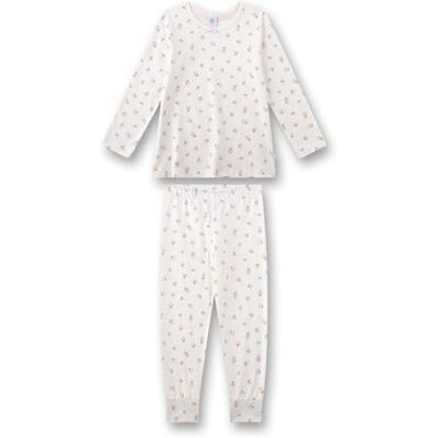 Sanetta Mädchen-Schlafanzug Langarm beige Blumen Hochwertiger und bequemer Schlafanzug aus 100% Bio-Baumwolle. Sanetta Mädchen-Schlafanzug Langarm beige Blumen Hochwertiger und bequemer Schlafanzug aus 100% Bio-Baumwolle.