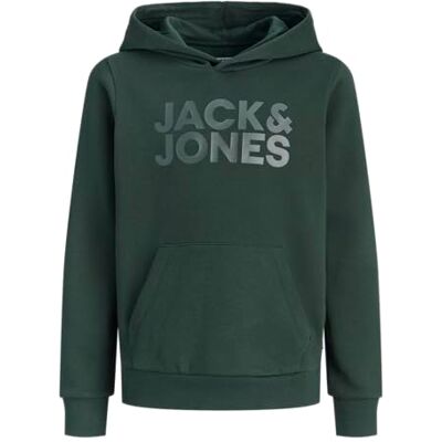 JACK & JONES Jungen Jjecorp Logo Sweat Hood Noos Jr Sweatshirt JACK & JONES Jungen Jjecorp Logo Sweat Hood Noos Jr Sweatshirt