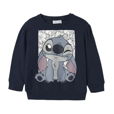 NAME IT Mädchen Nmfarina Stitch Sweat Bru Wdi, Navy Blazer, 98 NAME IT Mädchen Nmfarina Stitch Sweat Bru Wdi, Navy Blazer, 98