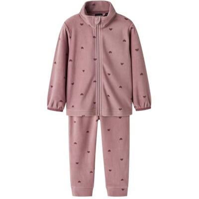 NAME IT Unisex Kinder Nmnspektra Fleece Set AOP Fo, Woodrose, Numeric_86 NAME IT Unisex Kinder Nmnspektra Fleece Set AOP Fo, Woodrose, Numeric_86