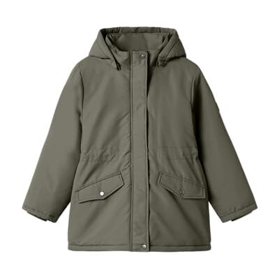 NAME IT Mädchen Nkfmarlow Parka Jacket Pb, Dusty Olive, Numeric_140 NAME IT Mädchen Nkfmarlow Parka Jacket Pb, Dusty Olive, Numeric_140