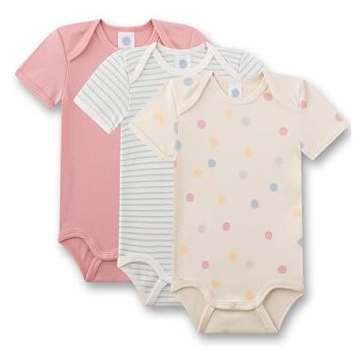 Sanetta Baby-Body (3er-Pack) Dots-Allover, Ringel Hochwertiger und nachhaltiger Body für Mädchen aus 100% Bio-Baumwolle. Sanetta Baby-Body (3er-Pack) Dots-Allover, Ringel Hochwertiger und nachhaltiger Body für Mädchen aus 100% Bio-Baumwolle.