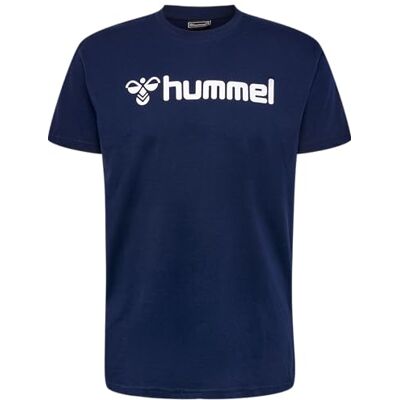 hummel Mover Cotton T-Shirt S/S Kids Sport Tshirt für Mädchen und Jungen, Unisex T Shirt mit Logo, Angenehm Weicher Stoff aus 100% Baumwolle, Casual & Basic Sportbekleidung, Marine (1er Pack) hummel Mover Cotton T-Shirt S/S Kids Sport Tshirt für Mädchen und Jungen, Unisex T Shirt mit Logo, Angenehm Weicher Stoff aus 100% Baumwolle, Casual & Basic Sportbekleidung, Marine (1er Pack)