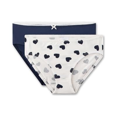 Sanetta Mädchen-Rioslips (Doppelpack) Off-White & dunkelblau Herz Hochwertige und nachhaltige Unterhose für Mädchen aus Baumwoll-Mix. Inhalt: 2er Set Unterwäsche für Mädchen Sanetta Mädchen-Rioslips (Doppelpack) Off-White & dunkelblau Herz Hochwertige und nachhaltige Unterhose für Mädchen aus Baumwoll-Mix. Inhalt: 2er Set Unterwäsche für Mädchen