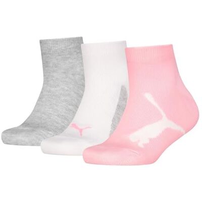 Puma Unisex Kinder Kids Bwt Quarter Sock, Pink/Grey New, 31-34 EU Puma Unisex Kinder Kids Bwt Quarter Sock, Pink/Grey New, 31-34 EU