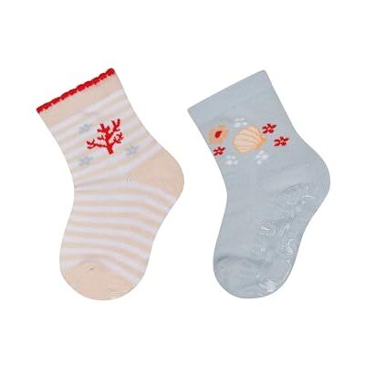 Sterntaler Fliesen Flitzer AIR Doppelpack Koralle – Baby- und Kinder Fliesen Flitzer AIR im Doppelpack mit Koralle- & Muschel-Motiven, Innenfrottee, Vollsohle, Lichtrosa, Größe 26 Sterntaler Fliesen Flitzer AIR Doppelpack Koralle – Baby- und Kinder Fliesen Flitzer AIR im Doppelpack mit Koralle- & Muschel-Motiven, Innenfrottee, Vollsohle, Lichtrosa, Größe 26